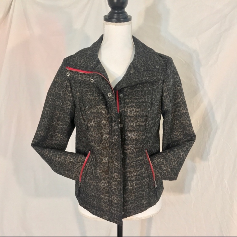 Free People We The Free Leopard POP Moto Jacket